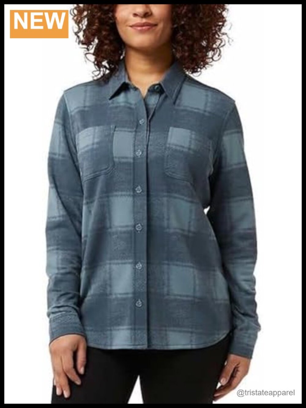 32 Degrees Ladies' Cozy Knit Button-Up Long Sleeves Shirt